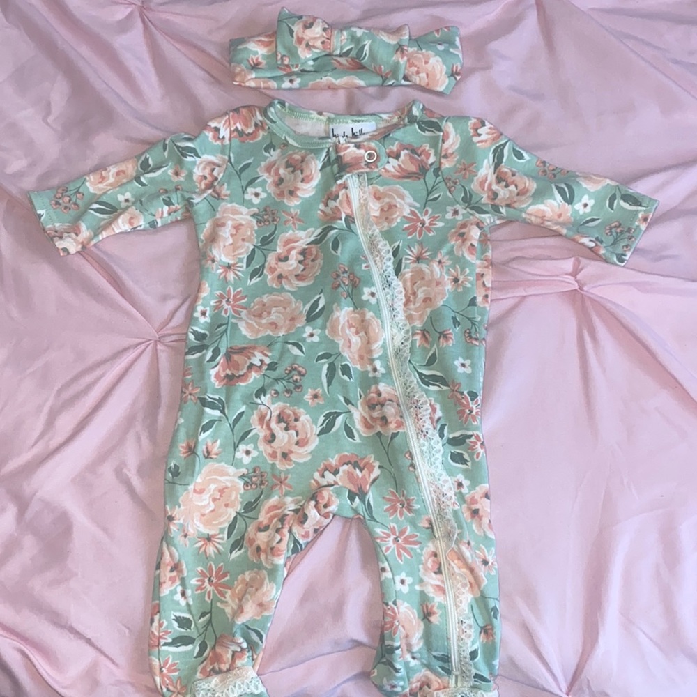 Baby Girls Footed Pajamas